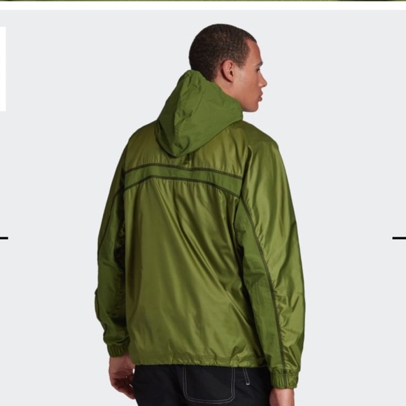 Mens large adidas green pullover jacket - Picture 10 of 10